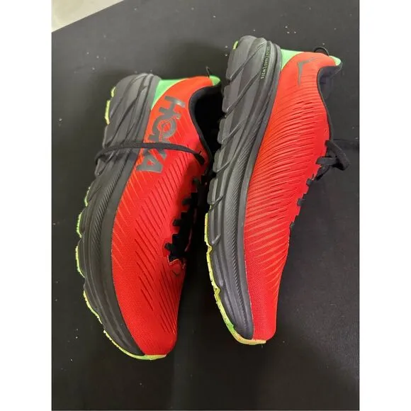 Hoka Rincon 3 Red Alert Flame Running Shoes Sneakers 11