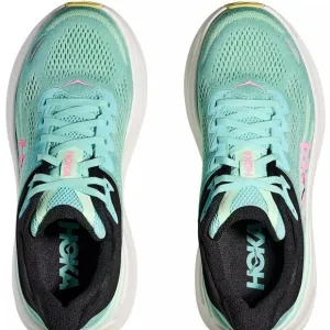 HOKA Women's Bondi 9 Running Shoes Color Deep Blue_Mint