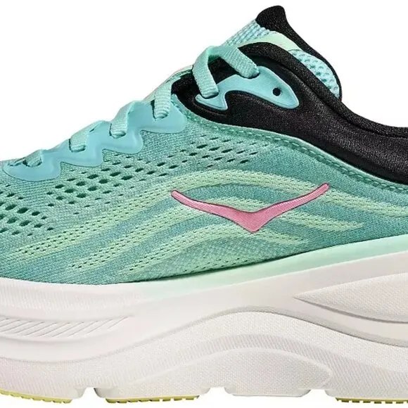 HOKA Women's Bondi 9 Running Shoes Color Deep Blue_Mint