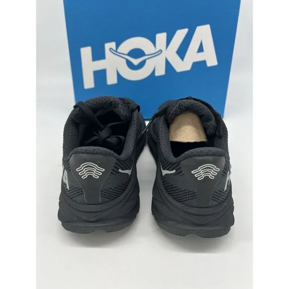 HOKA Women’s Clifton 9 Gore-Tex Running Shoes Black NWB Size 7 B