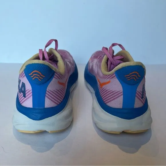 Hoka One Clifton 9 Men's Athletic Shoes Pink/Blue Multi Size 9D