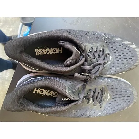 Hoka One One Men's Clifton 7 1110508 BWHT Black Running Shoes Sneakers Size 13