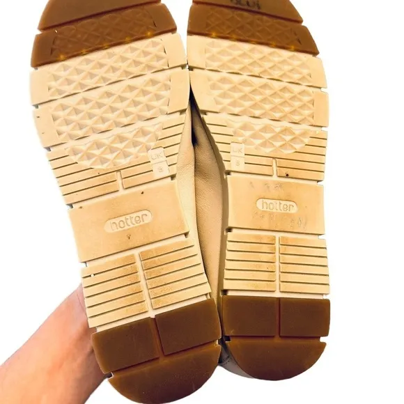 HOTTER Bend Women’s Slip-On Shoes Comfort Leather Walking size UK 8 US 10.5