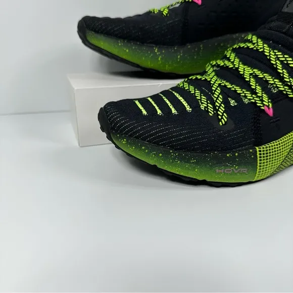 HOVR PHANTOM 3 AMP LIME SURGE MENS RUNNING SHOES SIZE 9.5 INTELLIKNIT GREEN PINK