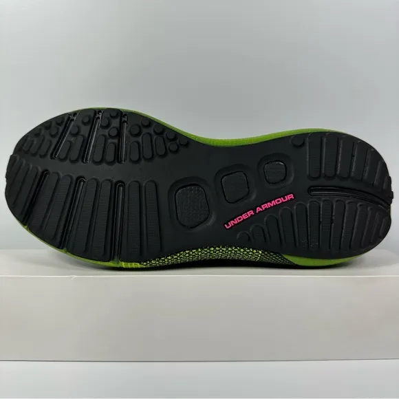 HOVR PHANTOM 3 AMP LIME SURGE MENS RUNNING SHOES SIZE 9.5 INTELLIKNIT GREEN PINK
