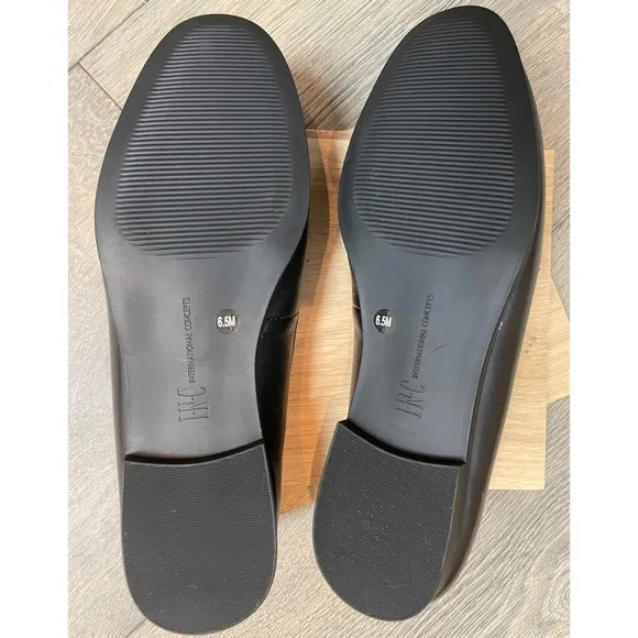 INC Gayyle Slip-On Black Leather Loafer