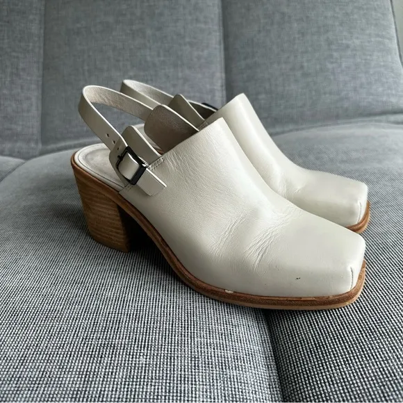 Intentionally Blank Honcho Mule Shoes Slingback Size 9 Women’s Square Toe