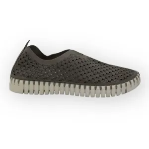 Isle Jacobsen Tulip 139 Perforated Sneaker Slip on Shoes Grey Womens 40 5710502
