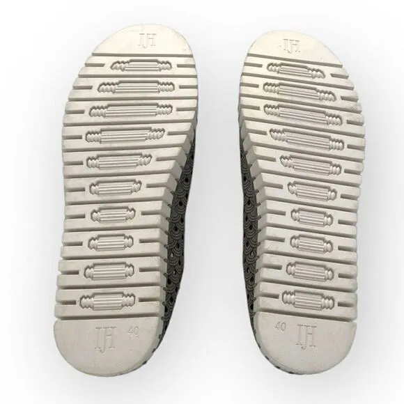 Isle Jacobsen Tulip 139 Perforated Sneaker Slip on Shoes Grey Womens 40 5710502