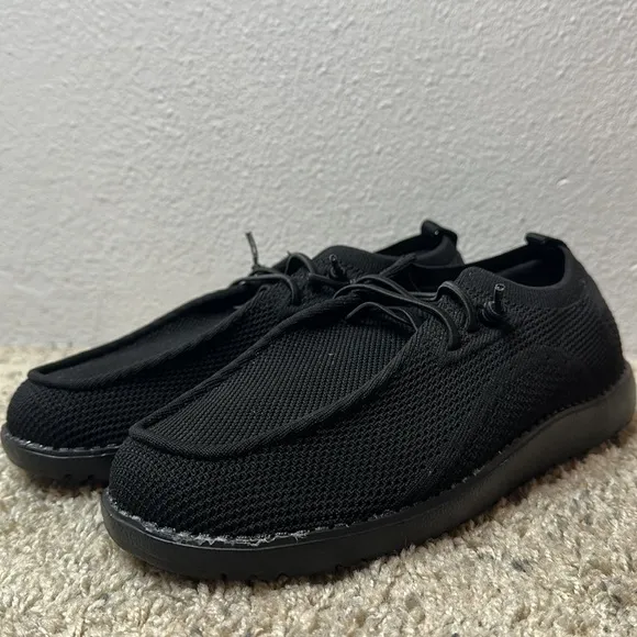 ITAZERO Slip On Loafer with Arch Support Sz 10 Black