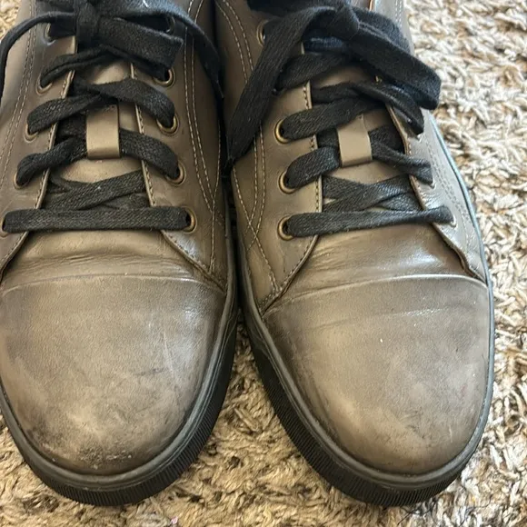 J&amp;M Est. 1850 Gray Leather Lace Up Men’s Sneaker Shoes US Size 11