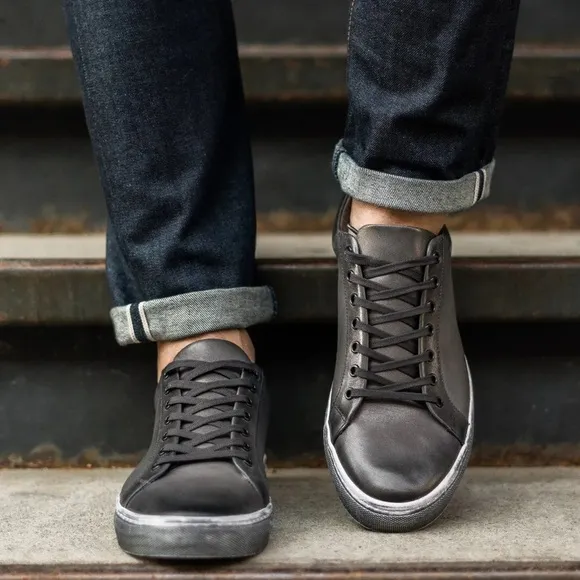 J&amp;M Est. 1850 Gray Leather Lace Up Men’s Sneaker Shoes US Size 11
