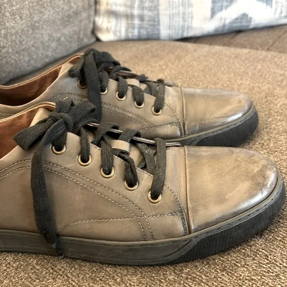 J&amp;M Est. 1850 Gray Leather Lace Up Men’s Sneaker Shoes US Size 11