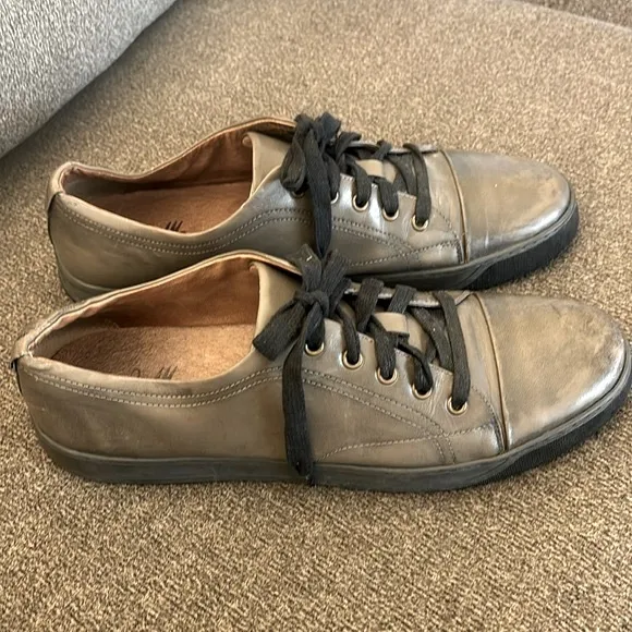 J&amp;M Est. 1850 Gray Leather Lace Up Men’s Sneaker Shoes US Size 11