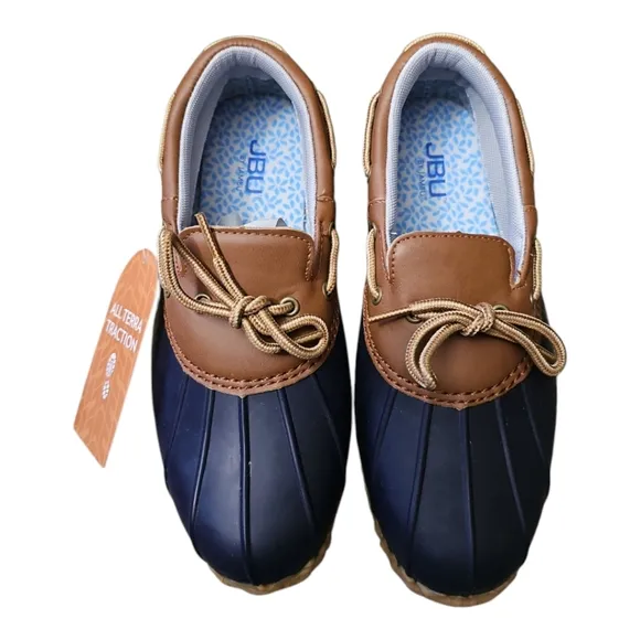 JBU By Jambu Women's Gwen-Garden Ready Duck Shoes - Navy/Whiskey Size 8 NIB