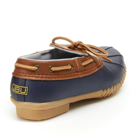 JBU By Jambu Women's Gwen-Garden Ready Duck Shoes - Navy/Whiskey Size 8 NIB
