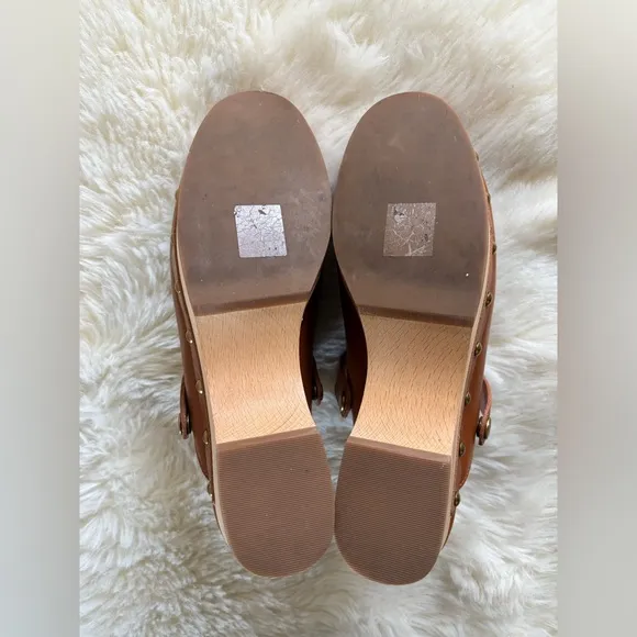 J.Crew Convertible Classic Leather Clogs Size: 8.5 Brown