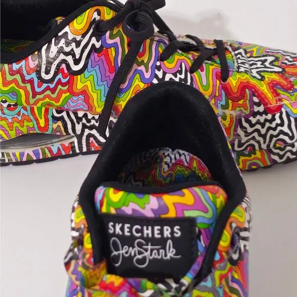 Jen Stark: Uno - Infinite Drip Skechers  Multi Color  Women's Size 8