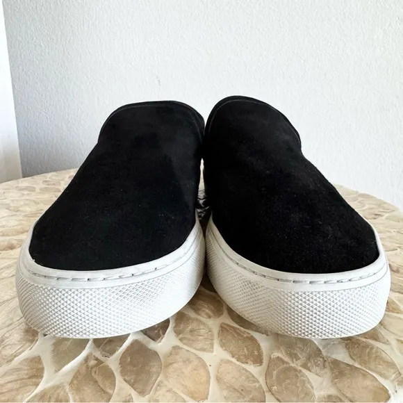 Jenni Kayne Black Slip- Ons Lounger Suede Sneakers Size 39