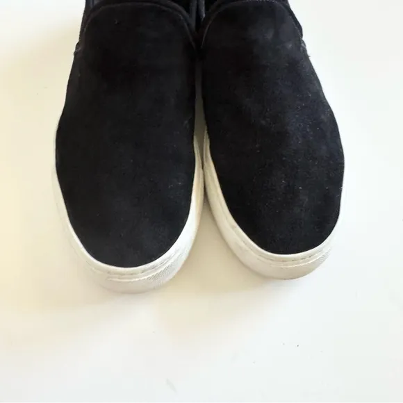 Jenni Kayne Black Slip- Ons Lounger Suede Sneakers Size 39
