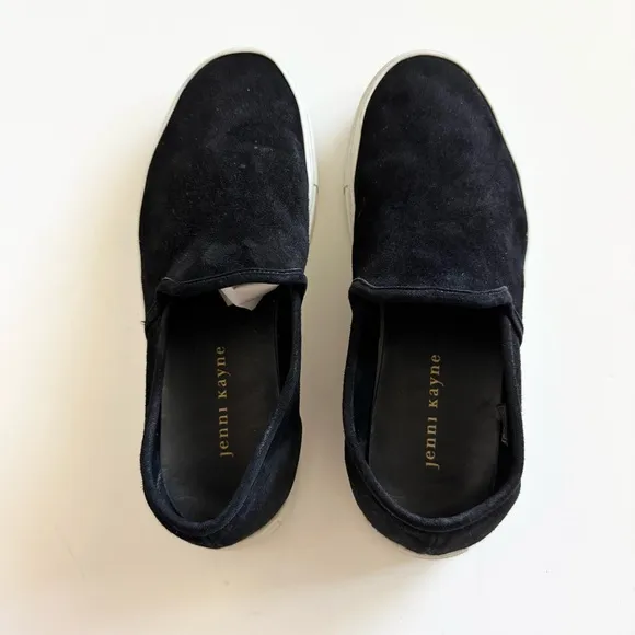 Jenni Kayne Black Slip- Ons Lounger Suede Sneakers Size 39