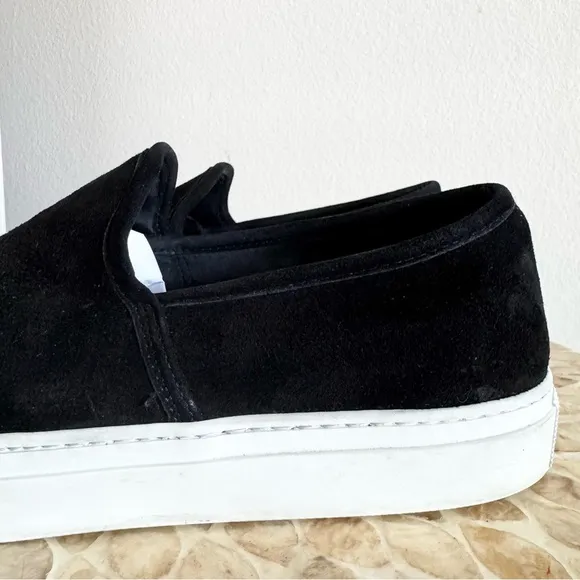 Jenni Kayne Black Slip- Ons Lounger Suede Sneakers Size 39