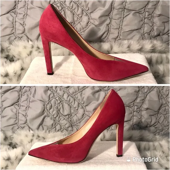 JIMMY CHOO Baker Suede Leather Shoes EU 39.5 / US 9 New with Dust Bag