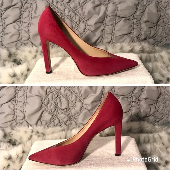 JIMMY CHOO Baker Suede Leather Shoes EU 39.5 / US 9 New with Dust Bag