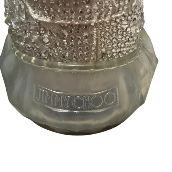 Jimmy Choo Crystal Embellished Silver Women's Sneakers- Size 8