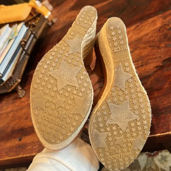 Jimmy Choo size 39.5 platform espadrille