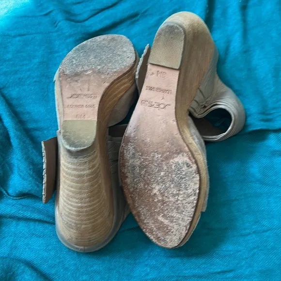 JOE’S Leather Wedge Heels Size 8