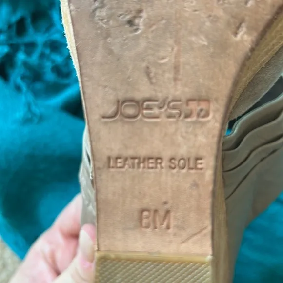 JOE’S Leather Wedge Heels Size 8