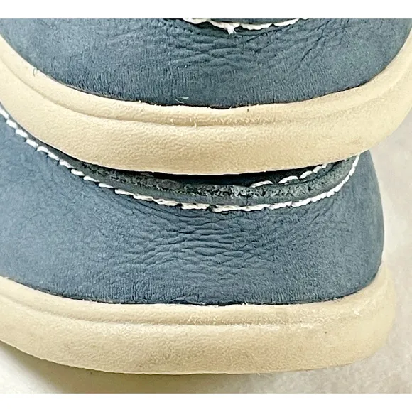 Johnnie-O Malibu Mens 9.5M Blue Suede Slip-on Moccasin Loafers M29719 Shoes