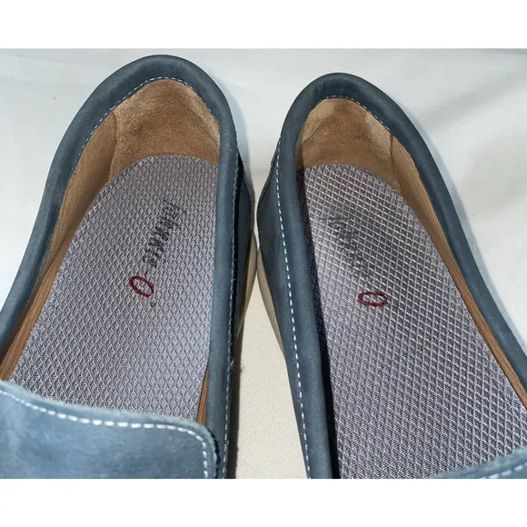Johnnie-O Malibu Mens 9.5M Blue Suede Slip-on Moccasin Loafers M29719 Shoes