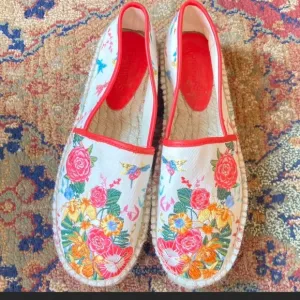 Johnny Was Andra Floral Espadrille Slip-On Shoes