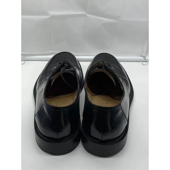 Johnston &amp; Murphy Black Lace Up Shoes Made In Italy ( Model #15-5265) Size 12
