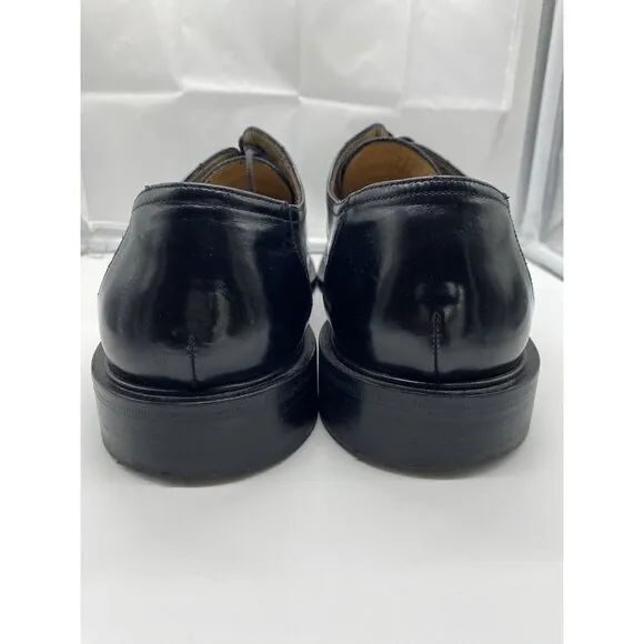 Johnston &amp; Murphy Black Lace Up Shoes Made In Italy ( Model #15-5265) Size 12