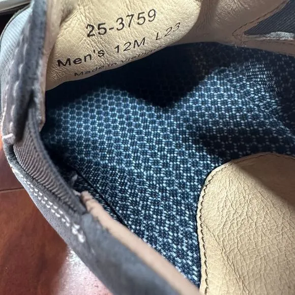 Johnston &amp; Murphy Bowling Moc Venetian Men's 12M Gray Memory Foam Slip On Shoes