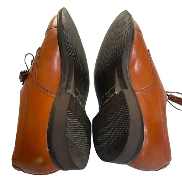 Johnston &amp; Murphy Brown Leather Lace Up Oxford Leather  Shoes SZ 11
