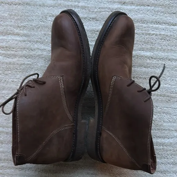 Johnston &amp; Murphy Copeland Chukka Boot Tan Oiled Full Grain Size 8