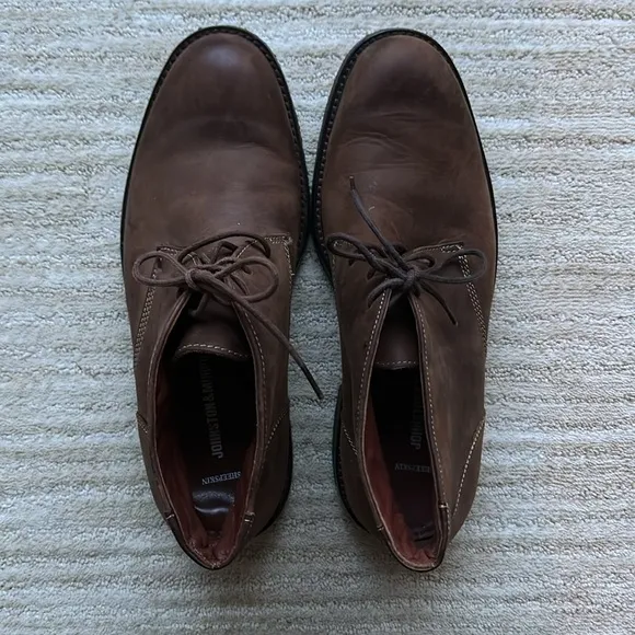 Johnston &amp; Murphy Copeland Chukka Boot Tan Oiled Full Grain Size 8