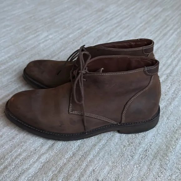 Johnston &amp; Murphy Copeland Chukka Boot Tan Oiled Full Grain Size 8