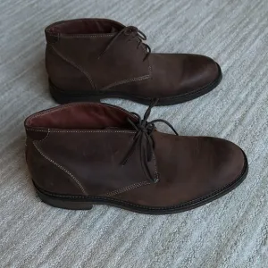 Johnston &amp; Murphy Copeland Chukka Boot Tan Oiled Full Grain Size 8