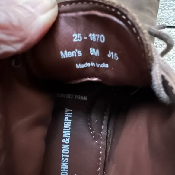 Johnston &amp; Murphy Copeland Chukka Boot Tan Oiled Full Grain Size 8