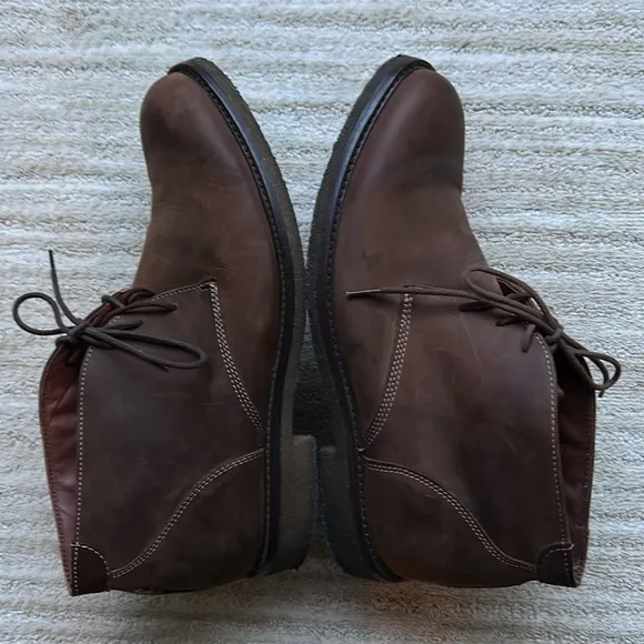Johnston &amp; Murphy Copeland Chukka Boot Tan Oiled Full Grain Size 8