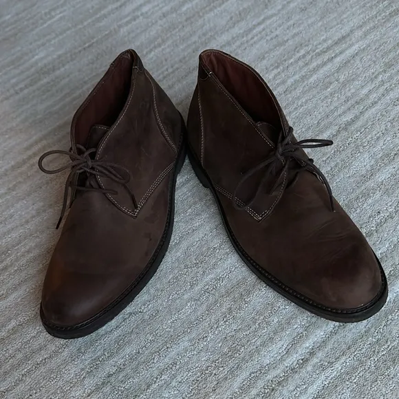 Johnston &amp; Murphy Copeland Chukka Boot Tan Oiled Full Grain Size 8