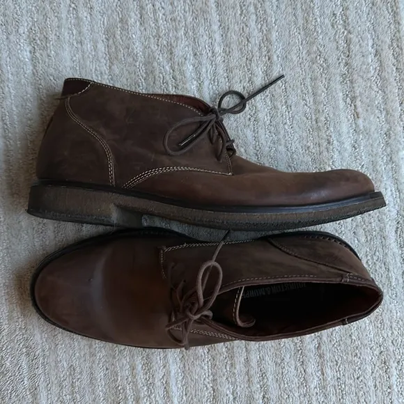 Johnston &amp; Murphy Copeland Chukka Boot Tan Oiled Full Grain Size 8