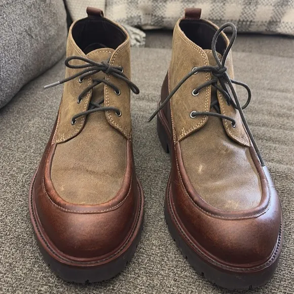 Johnston &amp; Murphy Men's Sanders Chukka Brown Shoes Size 10