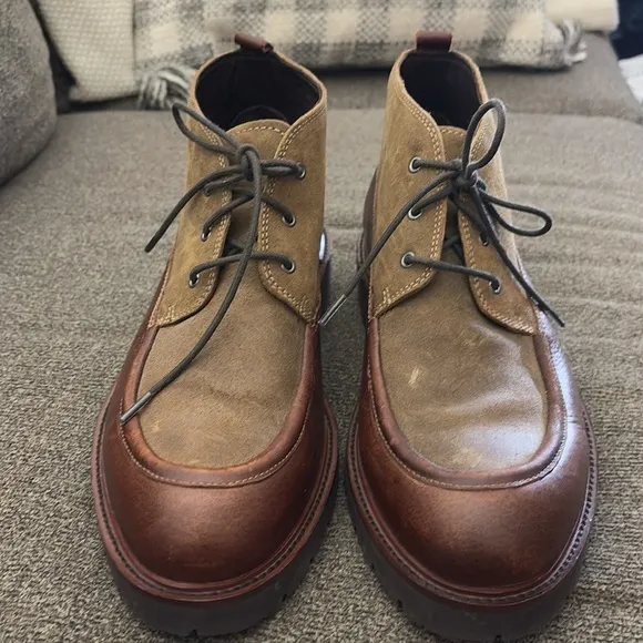 Johnston &amp; Murphy Men's Sanders Chukka Brown Shoes Size 10