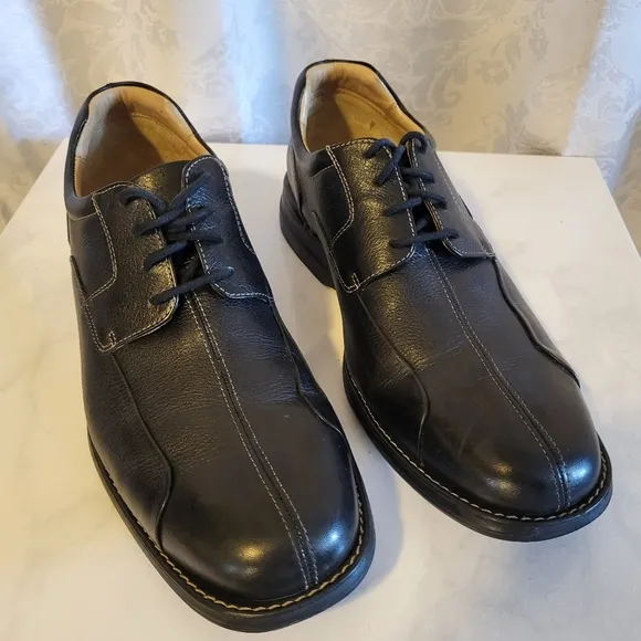 Johnston &amp; Murphy Men's Shuler Bicycle Oxford Shoes, Size 10.5m, Black